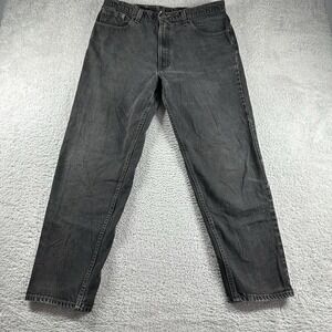 VINTAGE Levi's 550 Jeans Mens 38x30 (Fits 34x28) Black Faded Relaxed Tapered USA